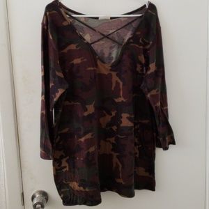 Camo 3/4 sleeve
